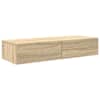 vidaXL seinariiul sahtlitega, sonoma tamm, 100 x 36 x 19 cm, tehispuit