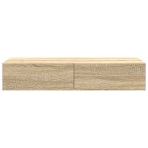 Nástěnná police se zásuvkami dub sonoma 100x36x19 cm kompozit - obrázek 4