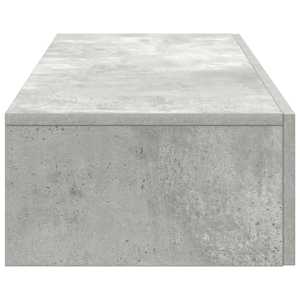Nástěnná police se zásuvkami betonově šedá 100x36x19cm kompozit - obrázek 5