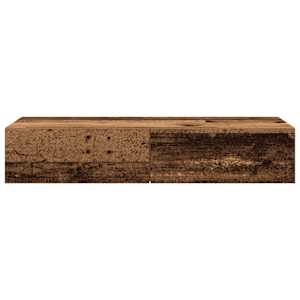 Nástěnná police se zásuvkami old wood 100 x 36 x 19 cm kompozit - obrázek 4
