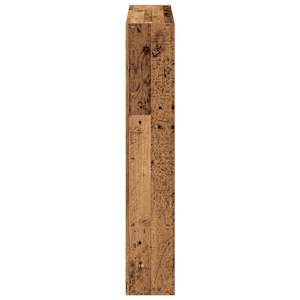 Nástěnná police 12 přihrádek old wood kompozitní dřevo - obrázek 5