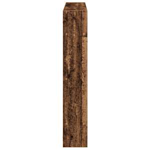 Nástěnná police 7 přihrádek old wood kompozitní dřevo - obrázek 5