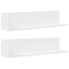 vidaXL seinariiulid 2 tk valget 75x16,5x16,5 cm ehituspuit