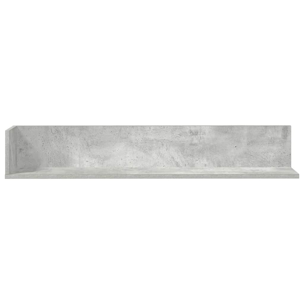 vidaXL Wandschappen 2 st 100x16,5x16,5 cm spaanplaat betongrijs grijs, foto 4