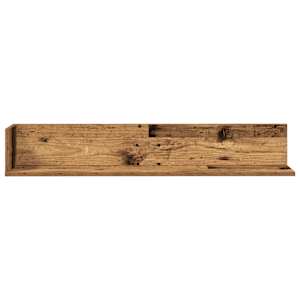 Nástěnné police 2 ks old wood 100x16,5x16,5 cm kompozitní dřevo - obrázek 4