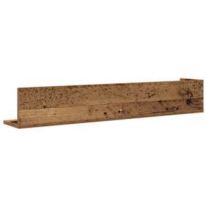 Nástěnné police 2 ks old wood 100x16,5x16,5 cm kompozitní dřevo - obrázek 7