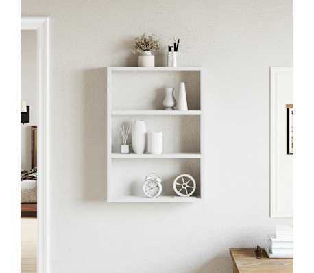 vidaXL Wandregal Weiß 43x9x60 cm Holzwerkstoff