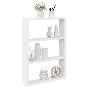 stenska polica bela 43x9x60 cm inženirski les