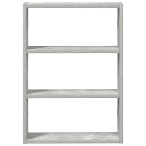 Nástěnná police betonově šedá 43 x 9 x 60 cm kompozitní dřevo - obrázek 4