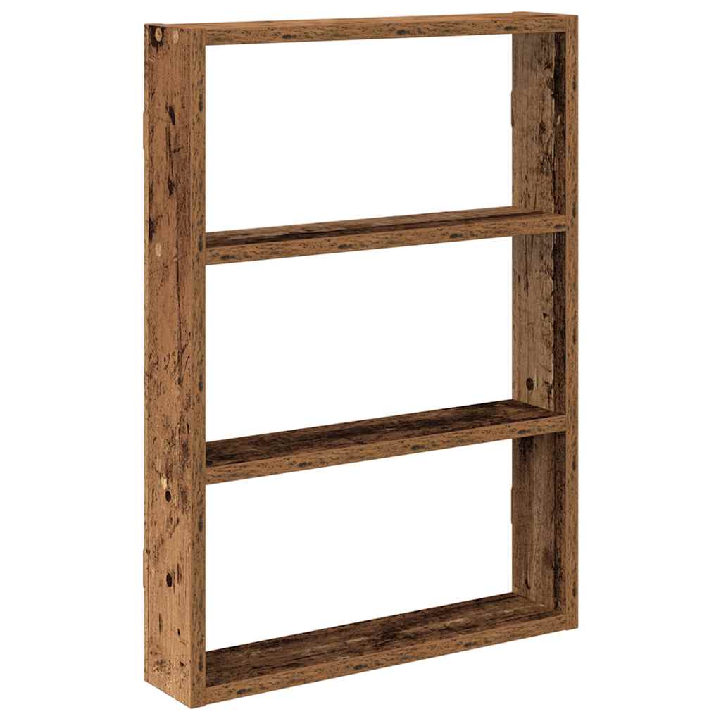 vidaXL Nástěnná police old wood 43 x 9 x 60 cm kompozitní dřevo