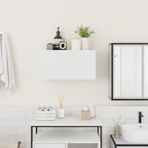 Koupelnová nástěnná skříňka bílá 60x25x30 cm kompozitní dřevo - obrázek 3