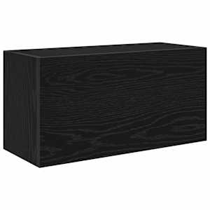 Koupelnová nástěnná skříňka černá 60x25x30 cm kompozitní dřevo - obrázek 2