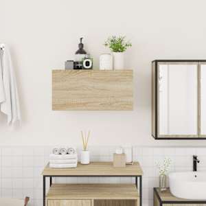 Koupelnová nástěnná skříňka dub sonoma 60x25x30 cm kompozit - obrázek 3