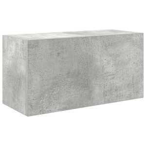 Koupelnová nástěnná skříňka betonově šedá 60x25x30 cm kompozit - obrázek 2