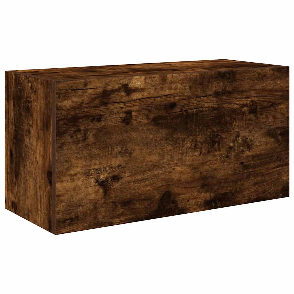 vidaXL Koupelnová nástěnná skříňka kouřový dub 60x25x30 cm kompozit