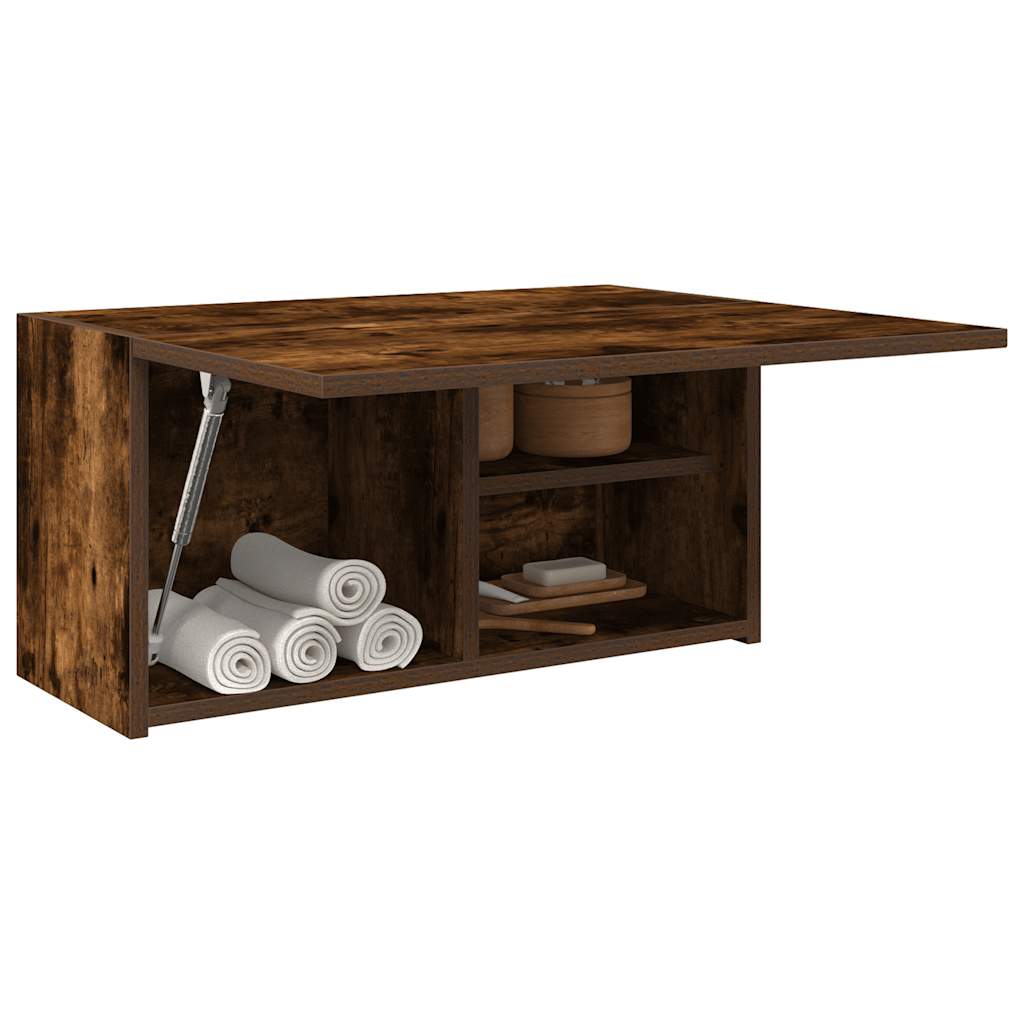 vidaXL Bad-Wandschrank Räuchereiche 60x25x30 cm Holzwerkstoff