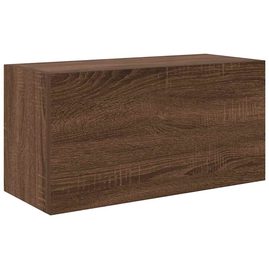 vidaXL Koupelnová nástěnná skříňka hnědý dub 60 x 25 x 30 cm kompozit