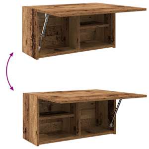Koupelnová nástěnná skříňka old wood 60 x 25 x 30 cm kompozit - obrázek 9
