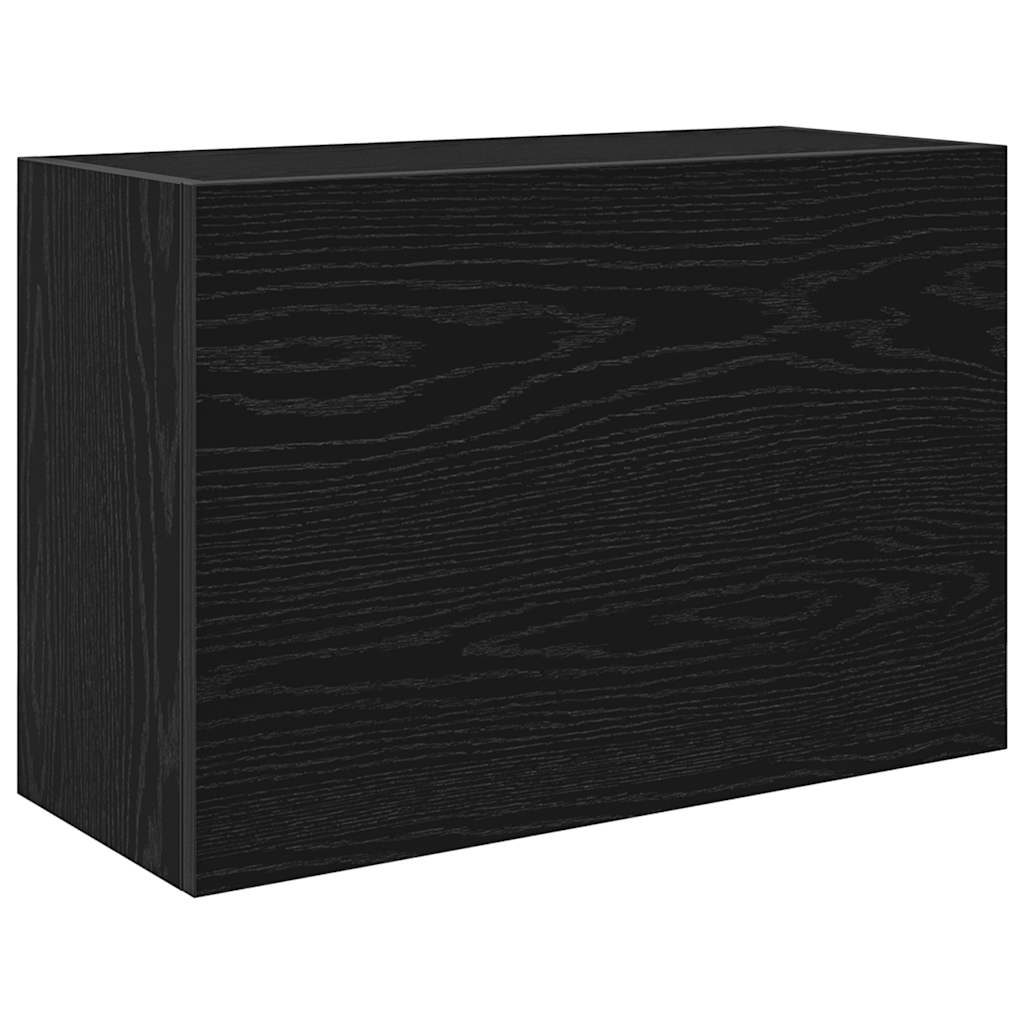 vidaXL Koupelnová nástěnná skříňka černá 60x25x40 cm kompozitní dřevo