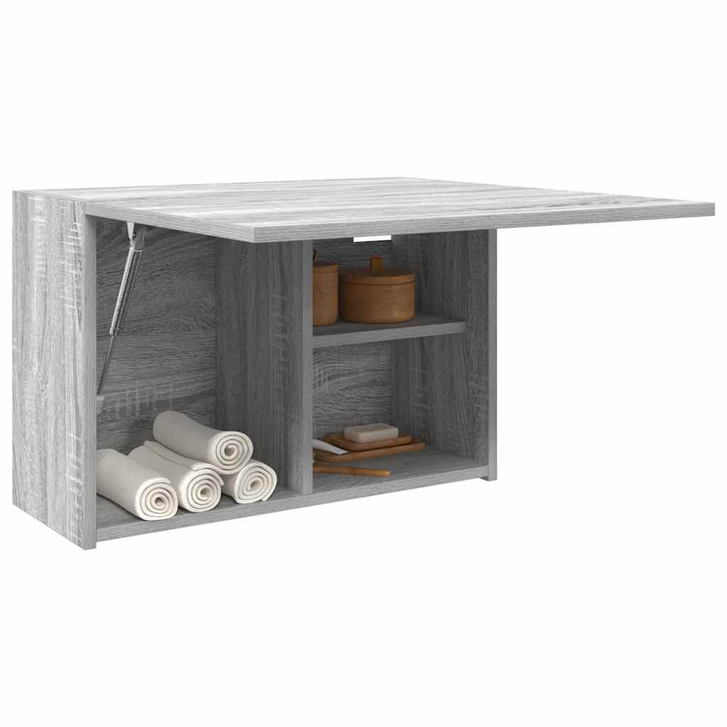 Bad-Wandschrank Grau Sonoma 60x25x40 cm Holzwerkstoff