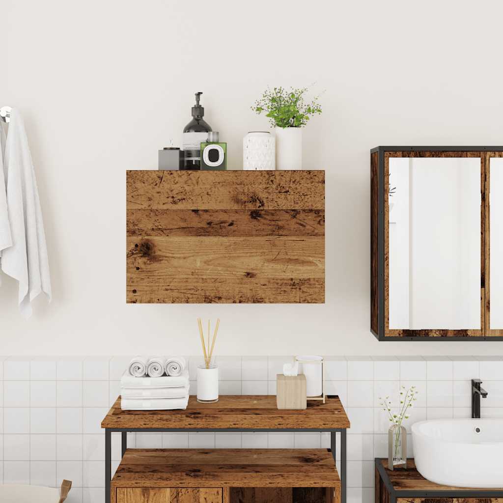Thumbnail - vidaXL Bad-Wandschrank Altholz-Optik 60x25x40 cm Holzwerkstoff