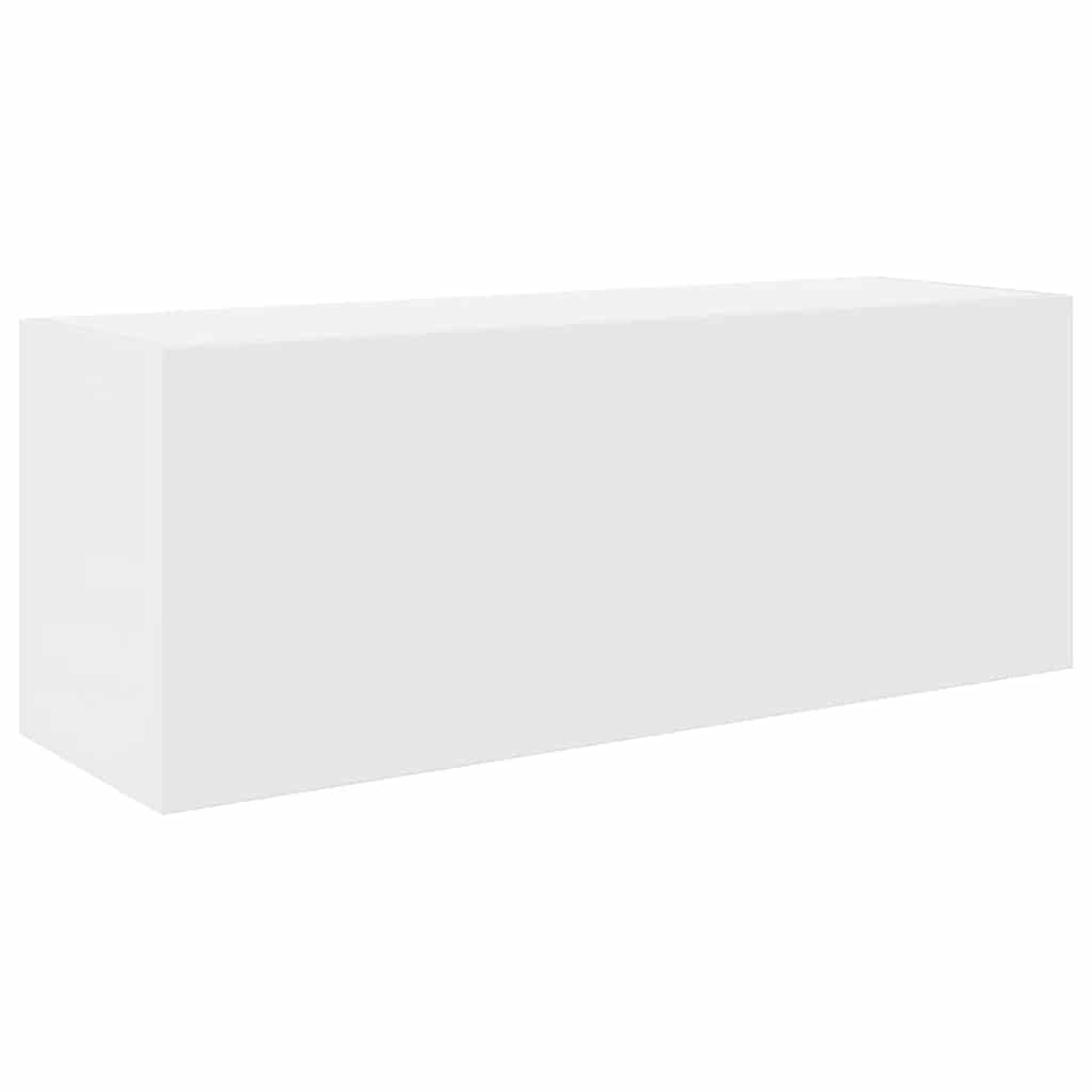 vidaXL Koupelnová nástěnná skříňka bílá 80x25x30 cm kompozitní dřevo