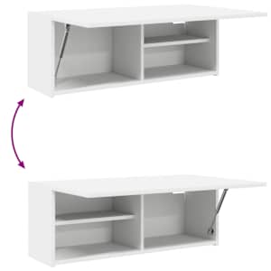 Koupelnová nástěnná skříňka bílá 80x25x30 cm kompozitní dřevo - obrázek 9