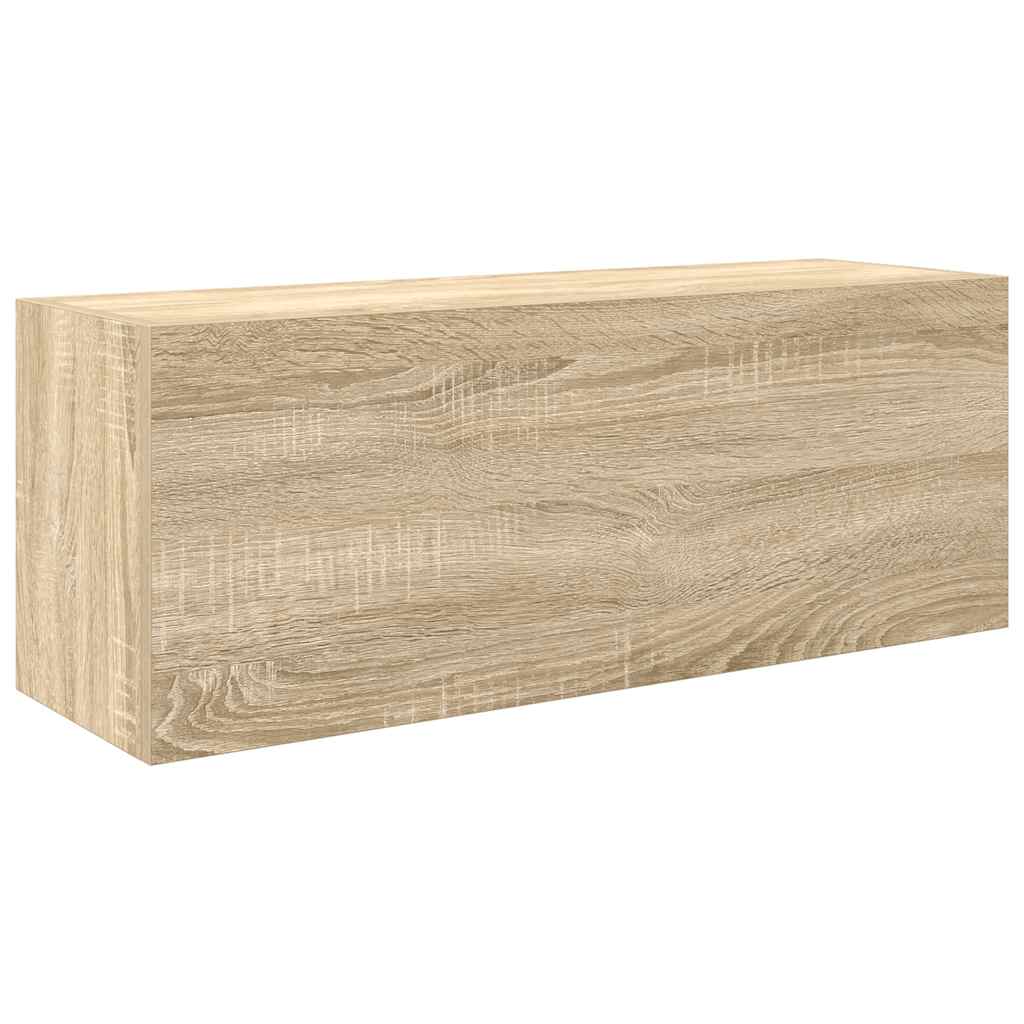 vidaXL Koupelnová nástěnná skříňka dub sonoma 80x25x30 cm kompozit