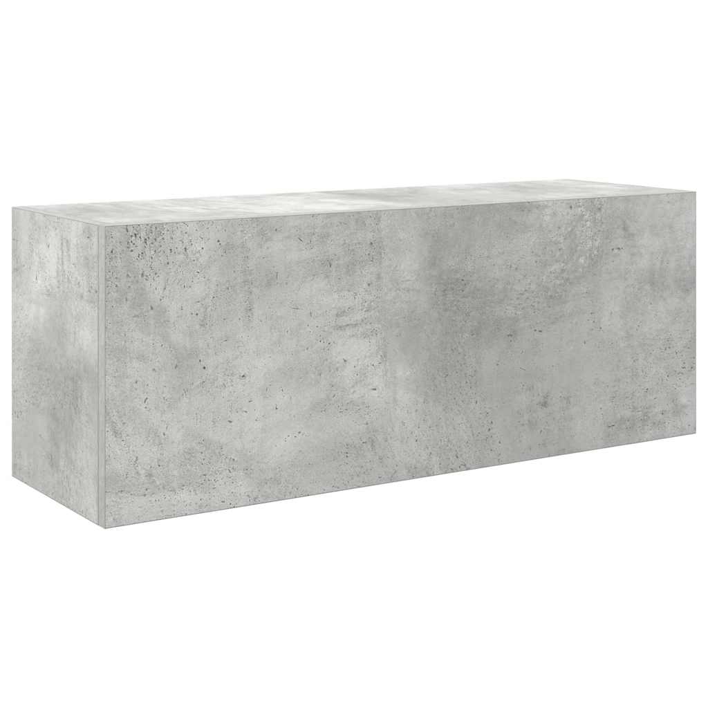 vidaXL Koupelnová nástěnná skříňka betonově šedá 80x25x30 cm kompozit