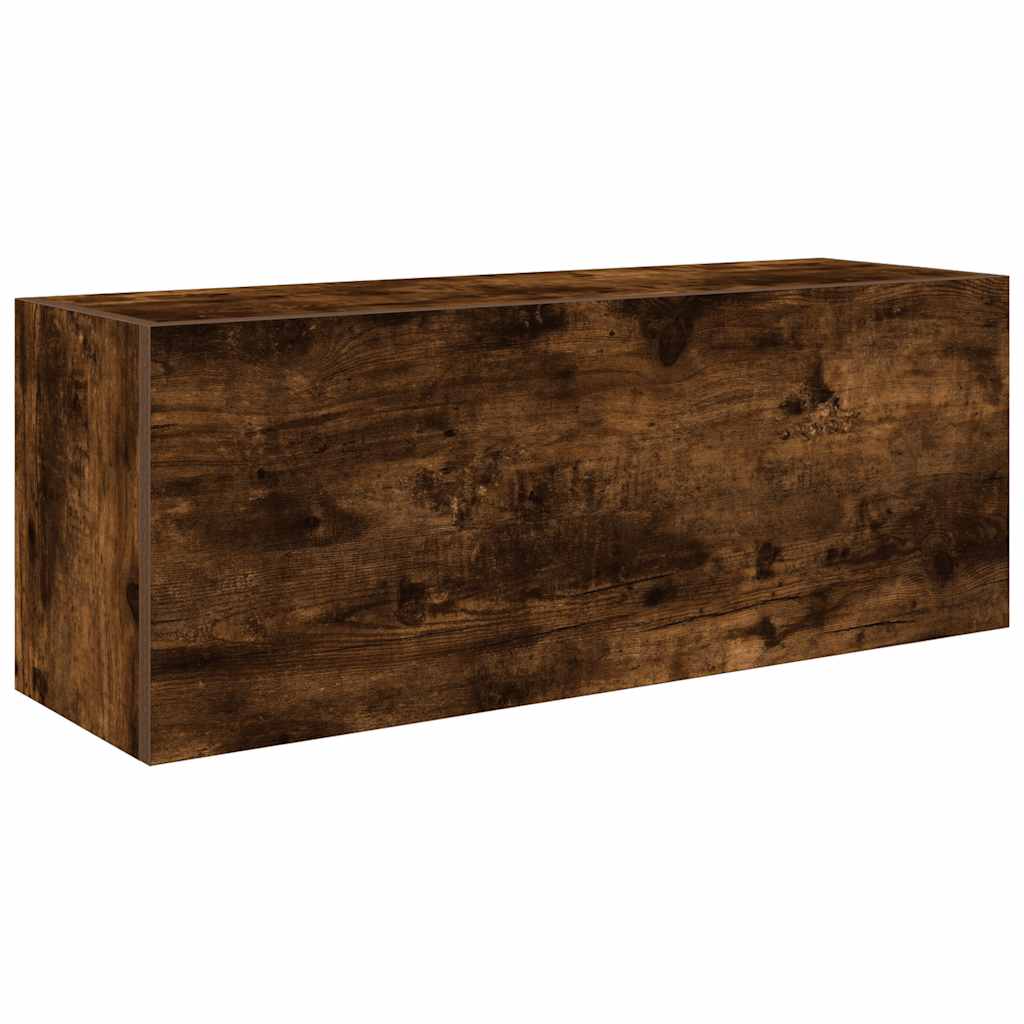 vidaXL Koupelnová nástěnná skříňka kouřový dub 80x25x30 cm kompozit