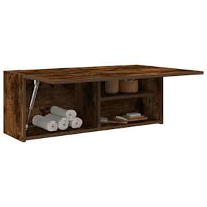 Koupelnová nástěnná skříňka kouřový dub 80x25x30 cm kompozit - obrázek 4