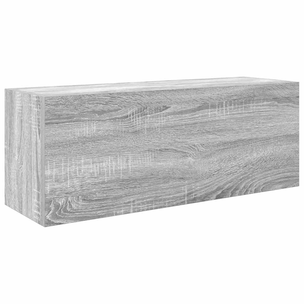 vidaXL Koupelnová nástěnná skříňka šedá sonoma 80x25x30 cm kompozit