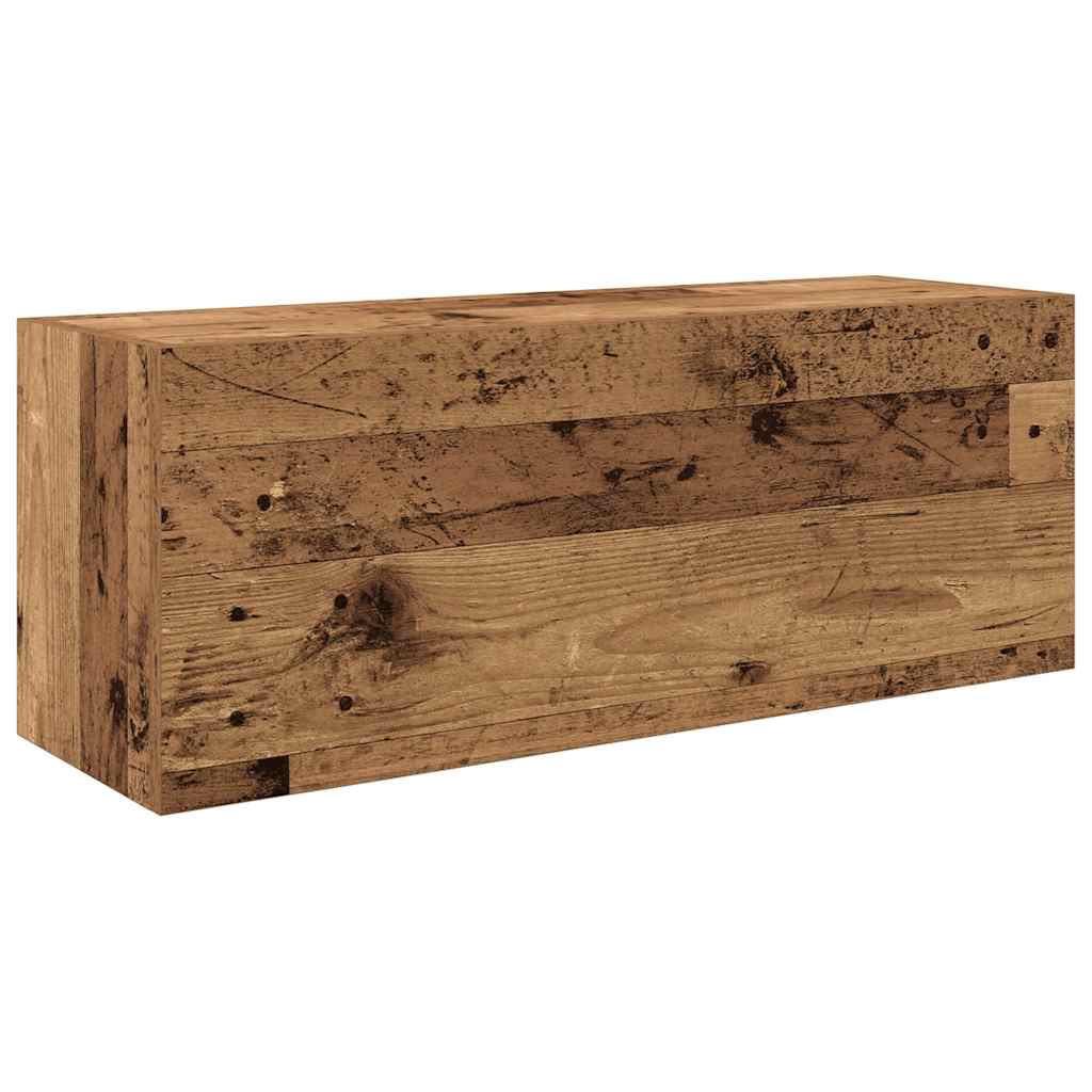 vidaXL Koupelnová nástěnná skříňka old wood 80 x 25 x 30 cm kompozit