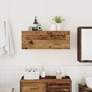 Koupelnová nástěnná skříňka old wood 80 x 25 x 30 cm kompozit - obrázek 3