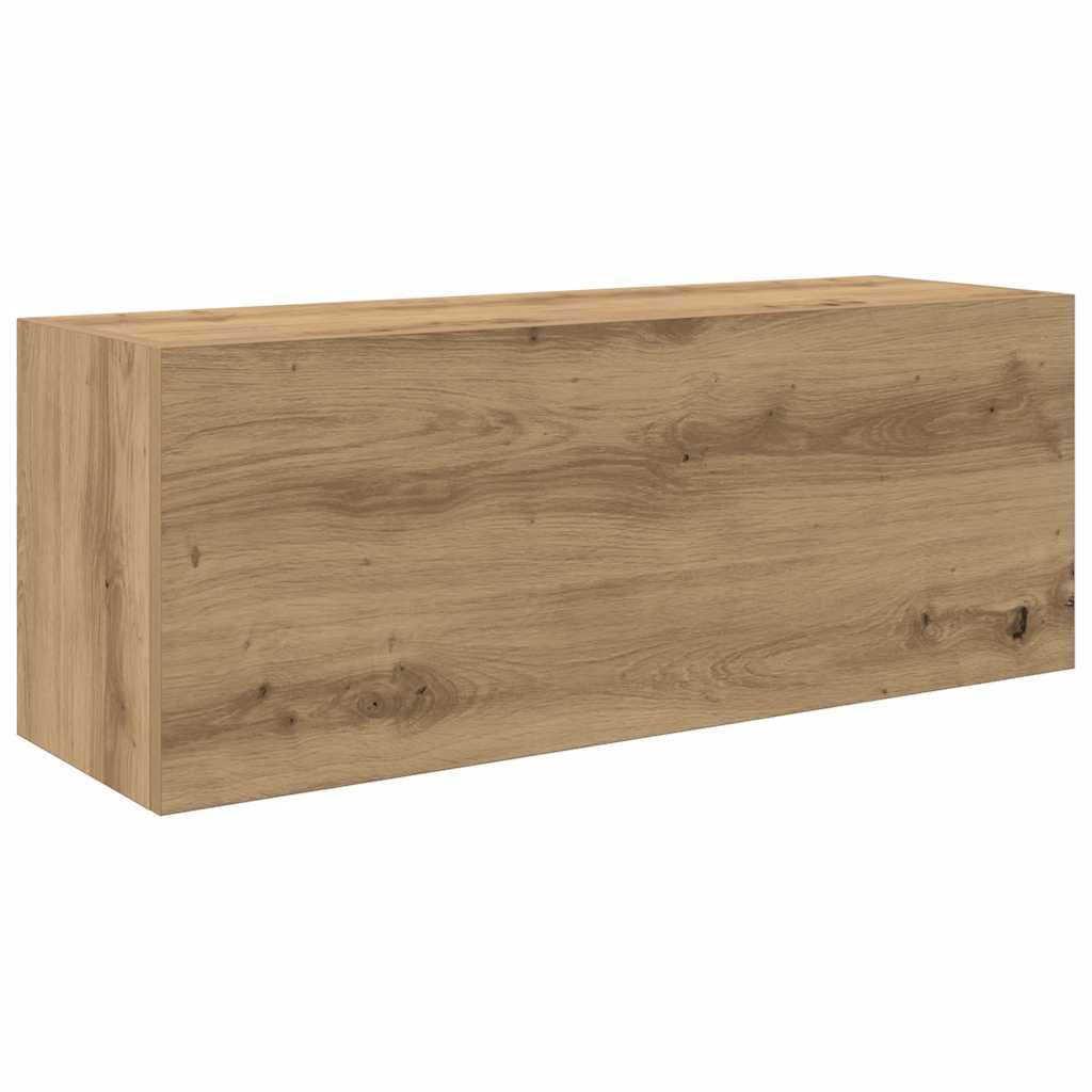 vidaXL Koupelnová nástěnná skříňka dub artisan 80x25x30 cm kompozit