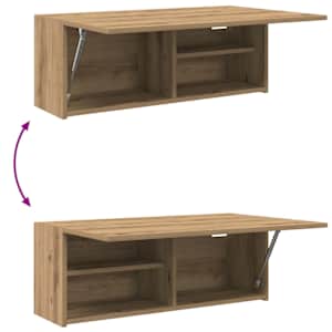 Koupelnová nástěnná skříňka dub artisan 80x25x30 cm kompozit - obrázek 9