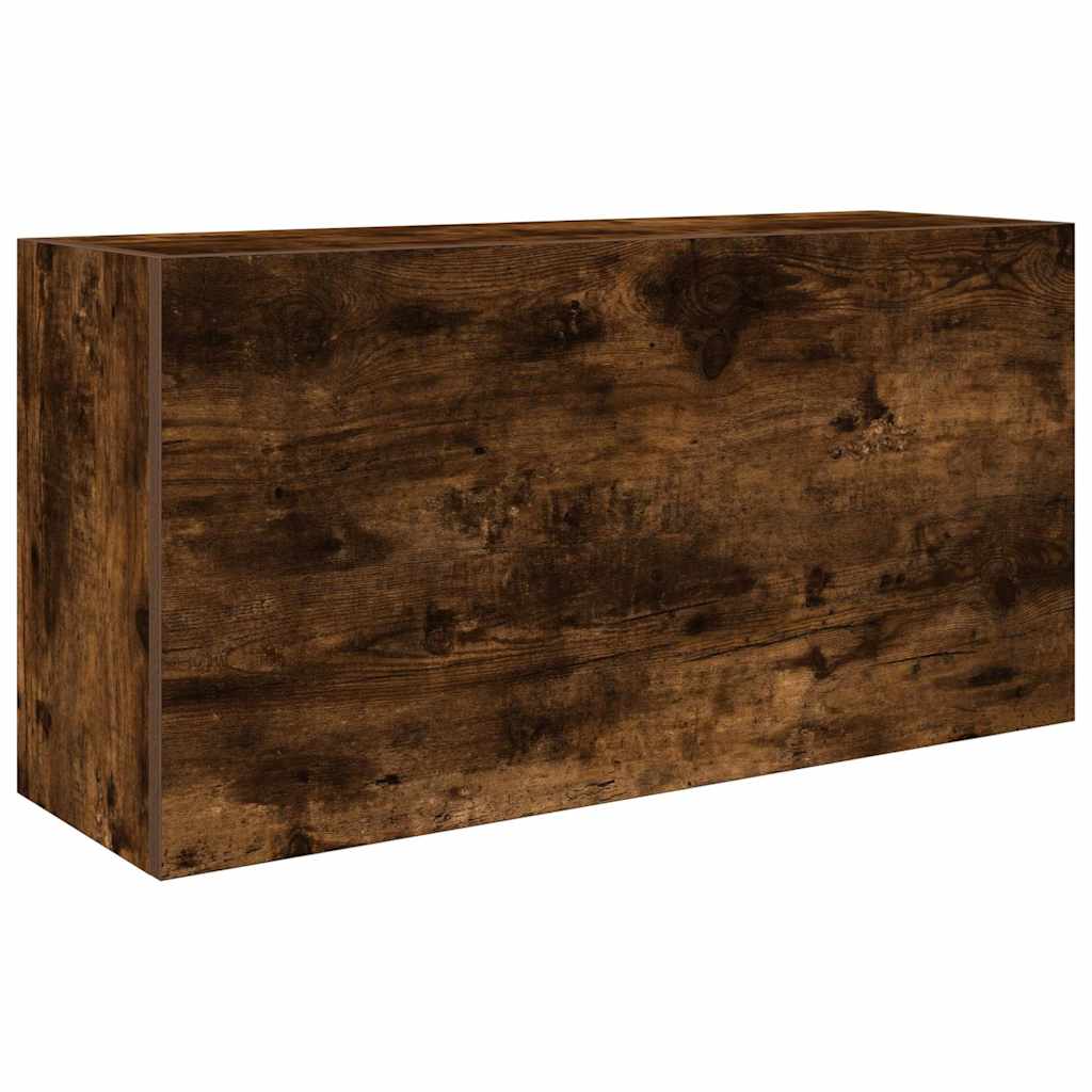 vidaXL Koupelnová nástěnná skříňka kouřový dub 80x25x40 cm kompozit