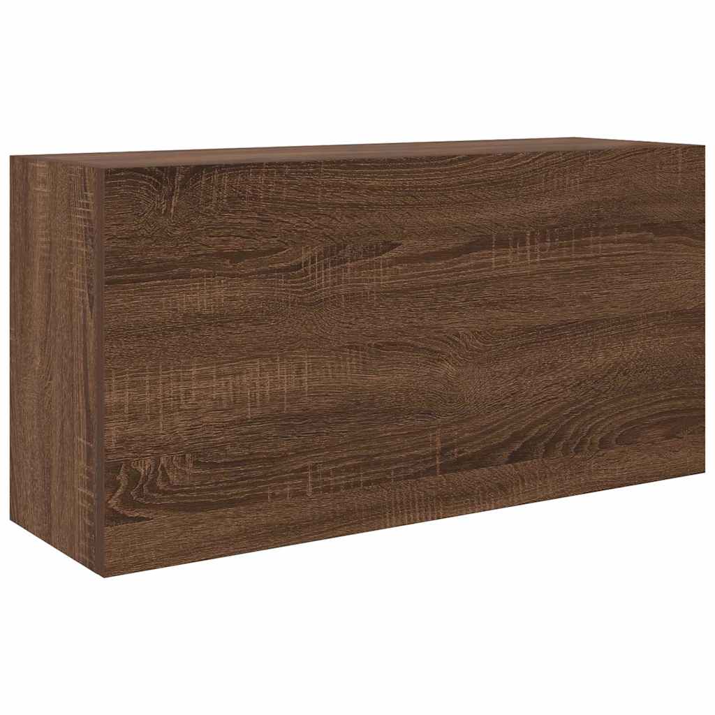 vidaXL Koupelnová nástěnná skříňka hnědý dub 80 x 25 x 40 cm kompozit