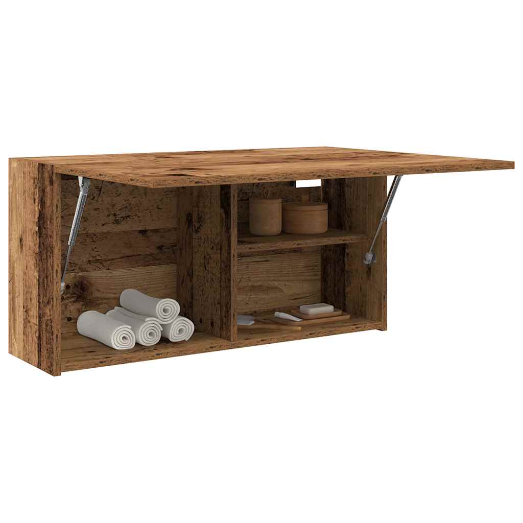 Bad-Wandschrank Altholz-Optik 80x25x40 cm Holzwerkstoff