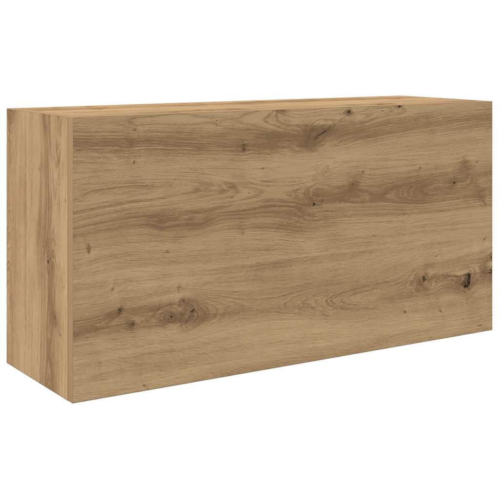vidaXL Koupelnová nástěnná skříňka dub artisan 80x25x40 cm kompozit