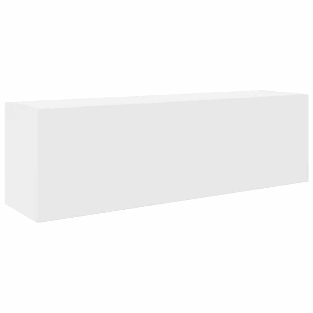 vidaXL Koupelnová nástěnná skříňka bílá 100x25x30 cm kompozitní dřevo