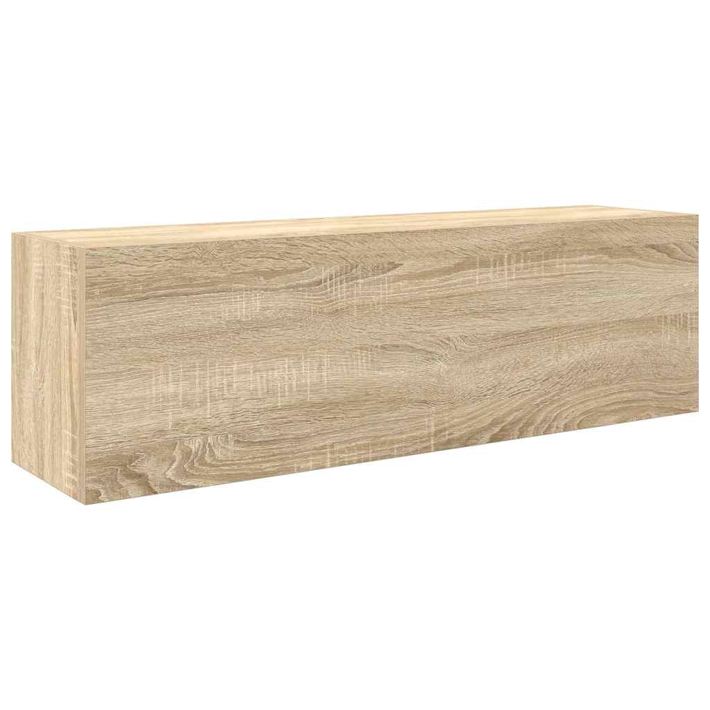 vidaXL Koupelnová nástěnná skříňka dub sonoma 100x25x30 cm kompozit