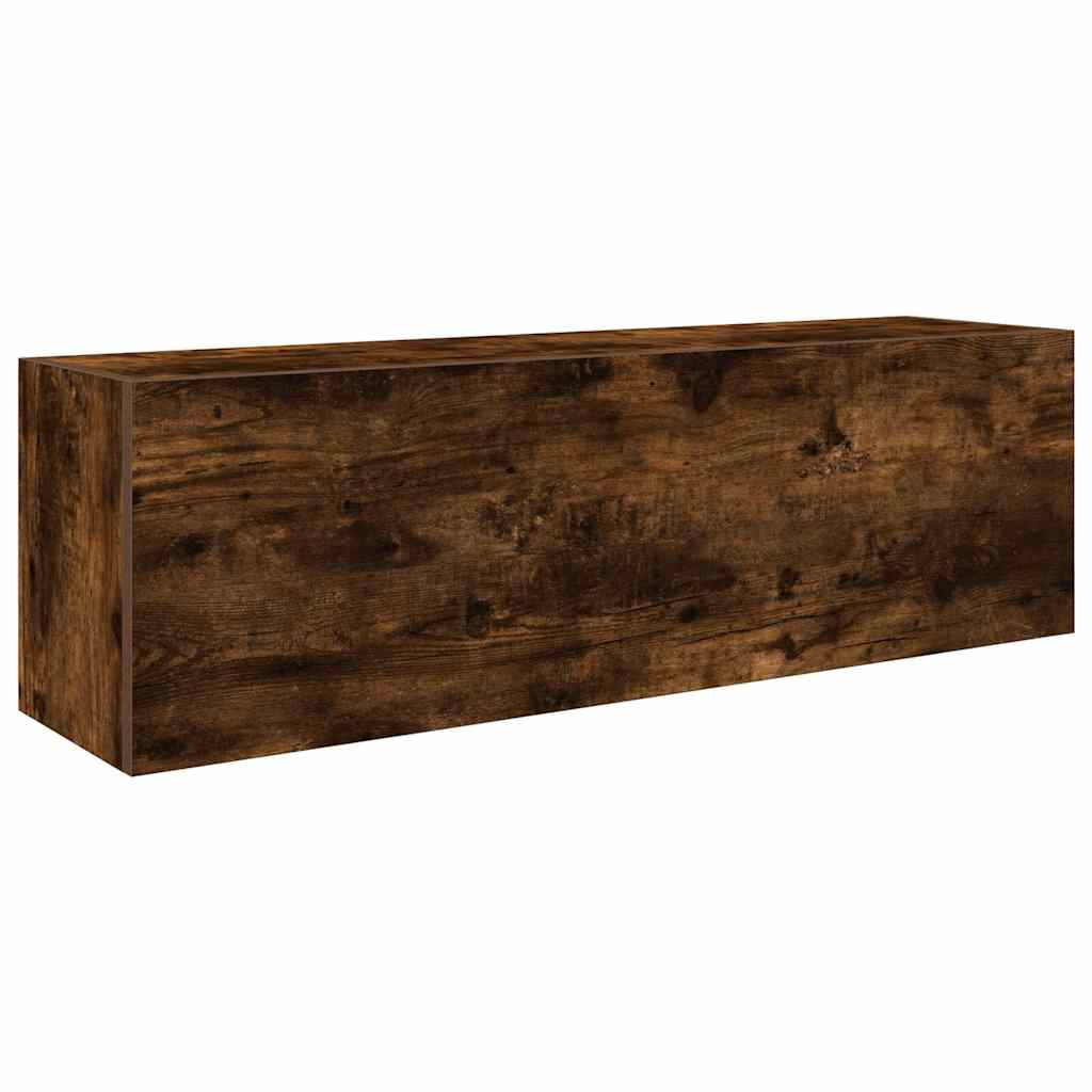 vidaXL Koupelnová nástěnná skříňka kouřový dub 100x25x30 cm kompozit