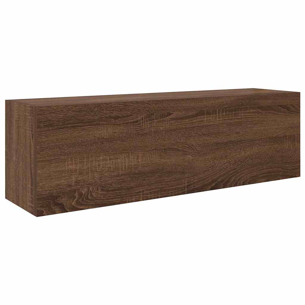 vidaXL Koupelnová nástěnná skříňka hnědý dub 100 x 25 x 30 cm kompozit