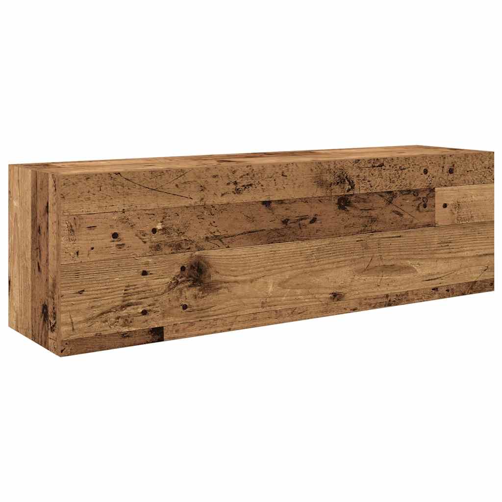 vidaXL Koupelnová nástěnná skříňka old wood 100 x 25 x 30 cm kompozit