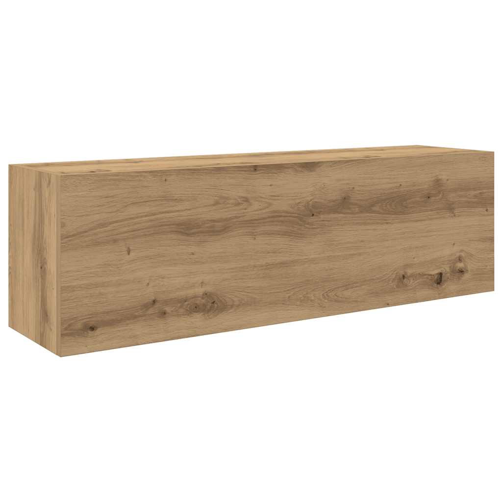 vidaXL Koupelnová nástěnná skříňka dub artisan 100x25x30 cm kompozit