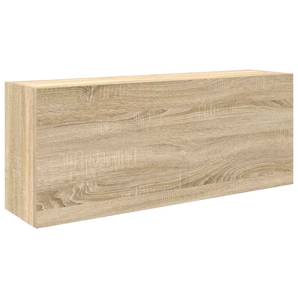 vidaXL Koupelnová nástěnná skříňka dub sonoma 100x25x40 cm kompozit