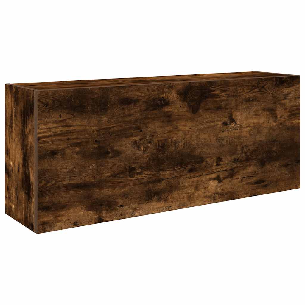 vidaXL Koupelnová nástěnná skříňka kouřový dub 100x25x40 cm kompozit