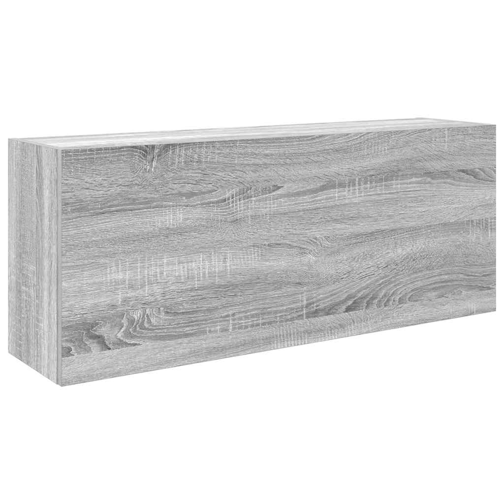 vidaXL Koupelnová nástěnná skříňka šedá sonoma 100x25x40 cm kompozit