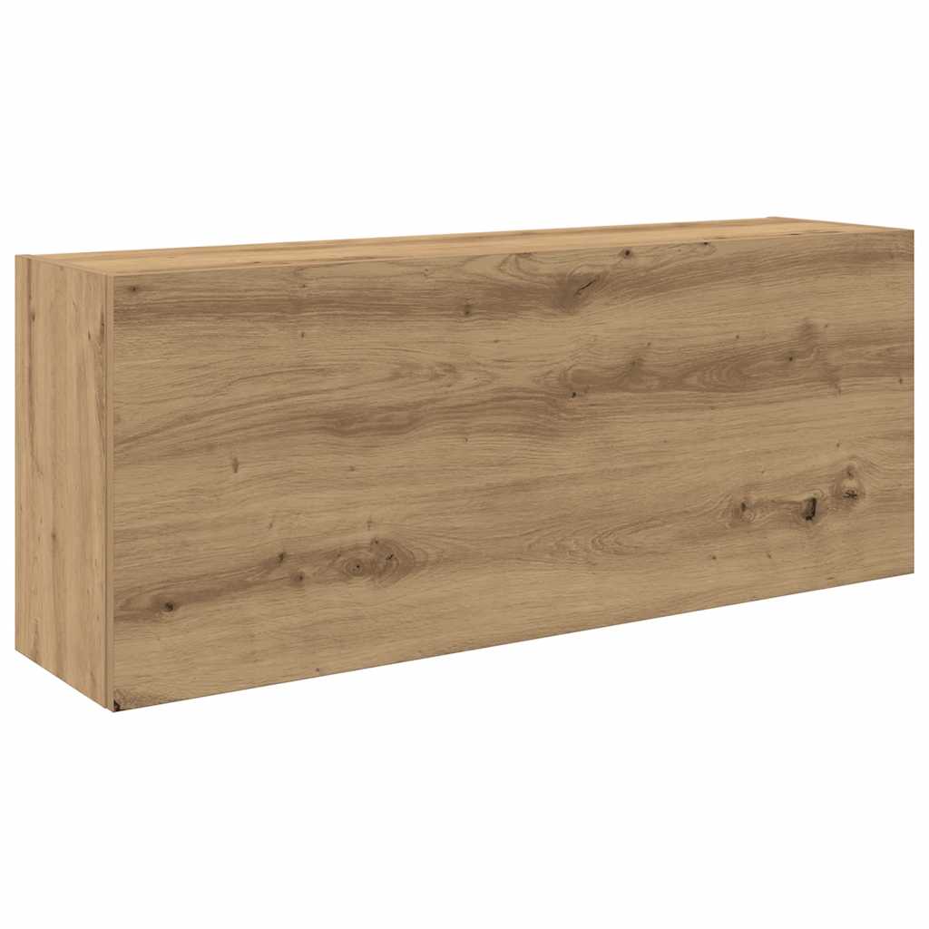 vidaXL Koupelnová nástěnná skříňka dub artisan 100x25x40 cm kompozit
